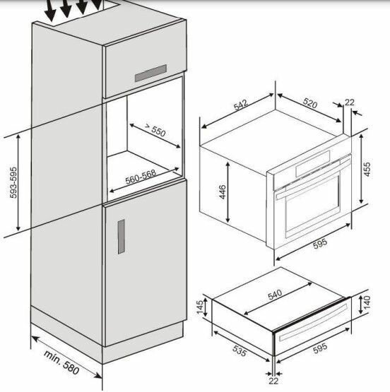 Ящик для подогрева посуды Bertazzoni WD60HERA слоновая кость