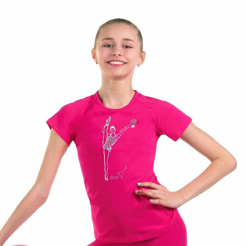 фото Футболка , размер 32, фуксия solo