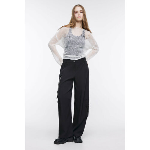 фото Брюки карго befree, размер s/170, черный