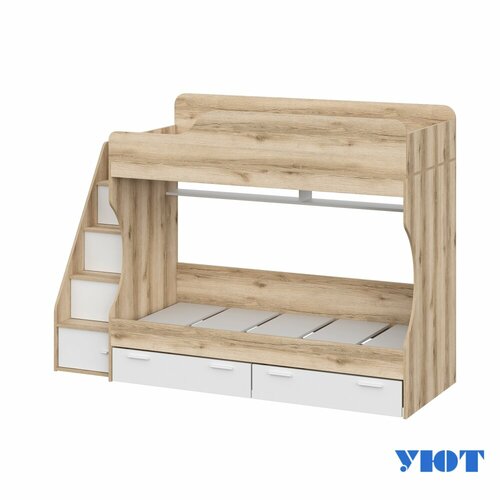 Кровать двухъярусная Геометрия-2 - Делано светлый 39839₽