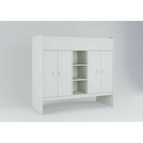 Кровать чердак Легенда E605 белый , размер матраса: 175x80