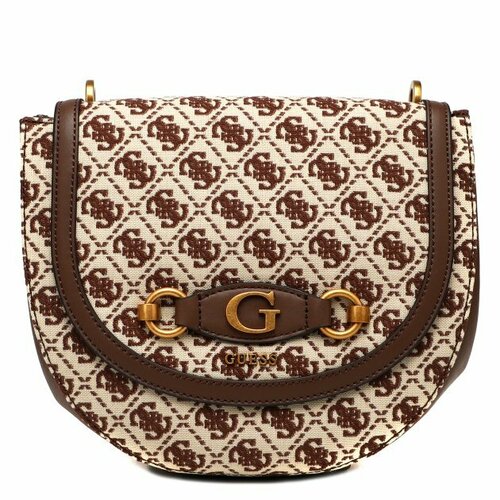 Сумка GUESS, коричневый сумка ecco saddle bag