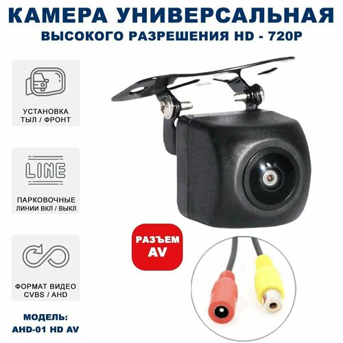 Камера переднего и заднего вида Blackview AHD-01 для головных устройств на базе Андройд с парковочными линиями ТылФронт CVBSAHD 1290₽
