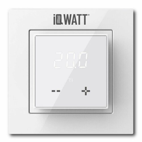 Электронный терморегулятор с сенсорным дисплеем IQWATT (белый) IQ THERMOSTAT D