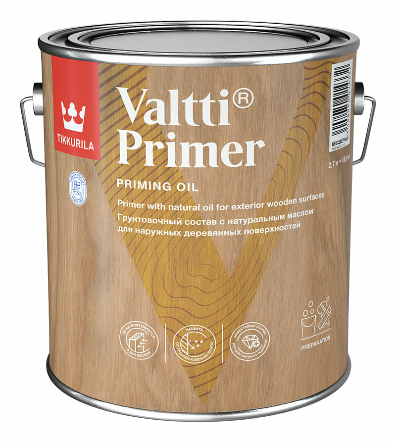 Грунтовка-антисептик Tikkurila Valtti primer 2,7 л