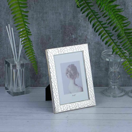Фоторамка серебряная 10х15см железо 778₽