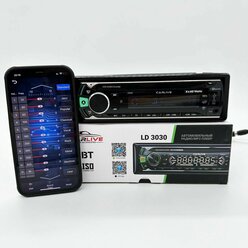 Автомагнитола 1 Din с Bluetooth, USB/ AUX/ TF CARD/ Пульт ДУ/ Эквалайзер/ 7 цветов подсветки