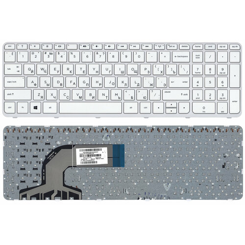 клавиатура для hp aer36701210 белая с рамкой Клавиатура для HP AER65U00110 белая с рамкой