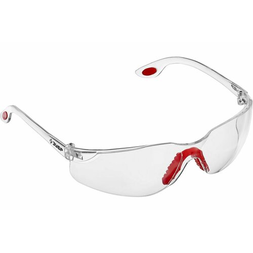 Прозрачные защитные очки Зубр Спектр 3 открытого типа, двухкомпонентные дужки, 2штуки