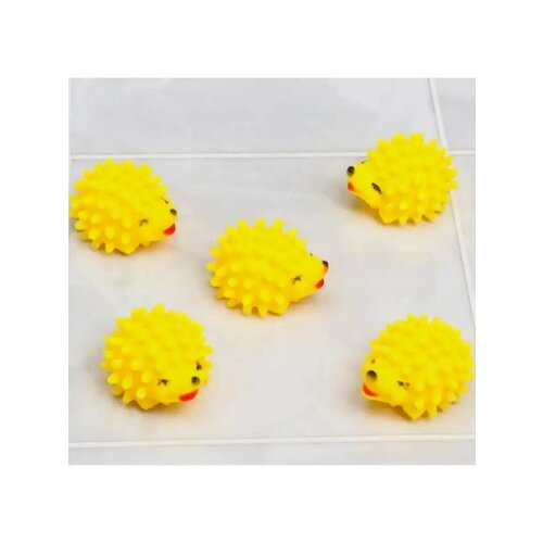 Набор игрушек для ванны пищалки Ежик 5 шт 3м+