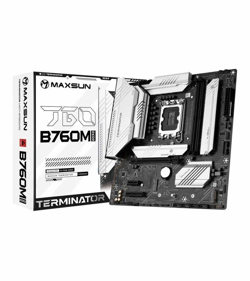 MS-Terminator B760M GKD5 LGA1700 B760 2*DDR5 1*PCIEx16/ 1*PCIEx4/ 3*M.2 Front1*TypeC(10Gpbs)/ 2*USB3.2 Gen1/ 2*USB2.0 Rear2*USB3.2 Gen1/ 6*USB2.0 4*S