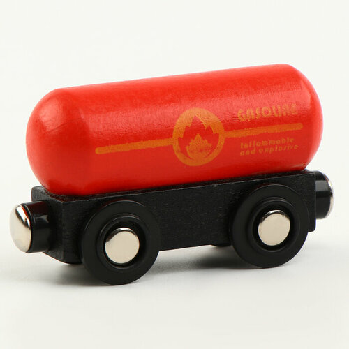 Детская машинка «Бензовоз» совместим с набором Ж/Д «Транспорт» 4,5 × 3 × 8 см игрушечный поезд со звуком в стиле ретро набор легкого электрического поезда детская развивающая игрушка поезд совместим с деревянной д