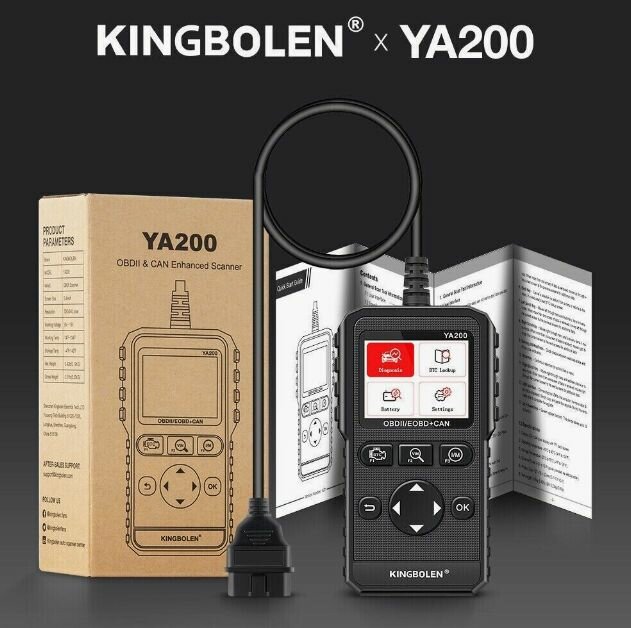 Автомобильный диагностический сканер Kingbolen YA200 OBD II