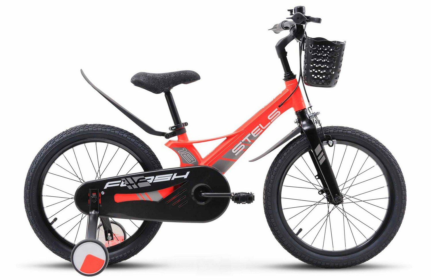 Детский велосипед Stels Flash KR 18 Z010, год 2024, цвет Красный