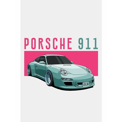 Постер "Minimalist cars. Porsche 911"