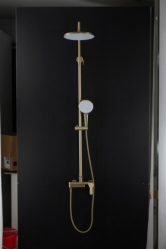 Изображение товара Душевая стойка со смесителем и тропическим душем Gappo G2499-33 золотой сатин