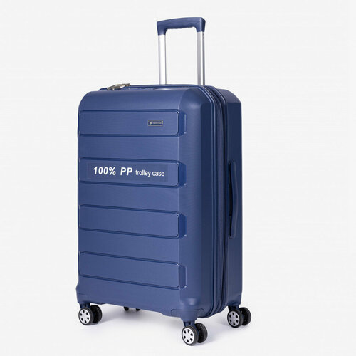 Чемодан Travelcar, 88 л, размер XL, синий чемодан travelcar 65 л размер m черный