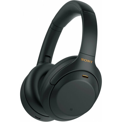 Гарнитура накладные Sony WH-1000XM4 1.2м черный беспроводные bluetooth оголовье гарнитура накладные panasonic rb hf520be k черный беспроводные bluetooth оголовье