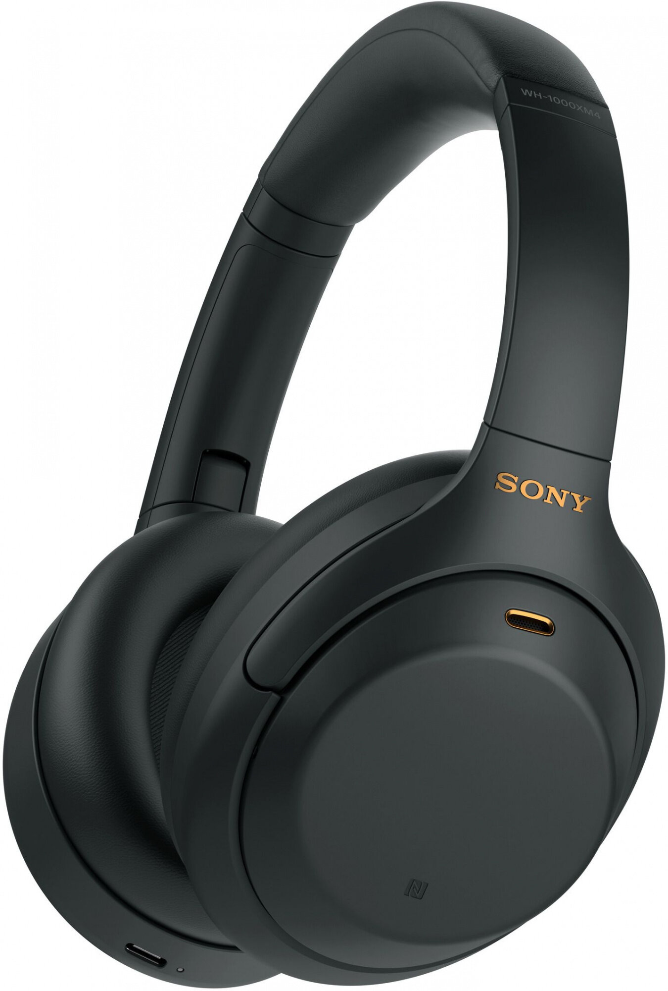 Гарнитура накладные Sony WH-1000XM4 1.2м черный беспроводные bluetooth оголовье (WH-1000XM4/BC)