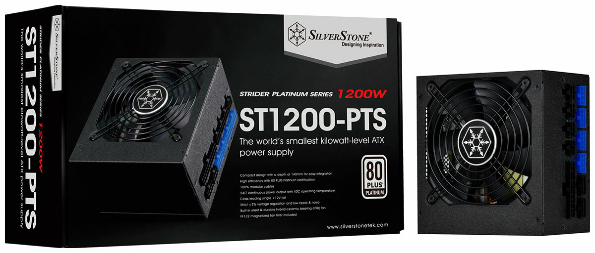 Блок питания ATX SilverStone 1200W, 80 Plus Platinum, Active PFC, 120mm fan, fully modular RTL - фото №5