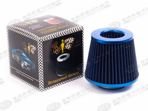 фото Фильтр воздушный нулевого сопротивления синий