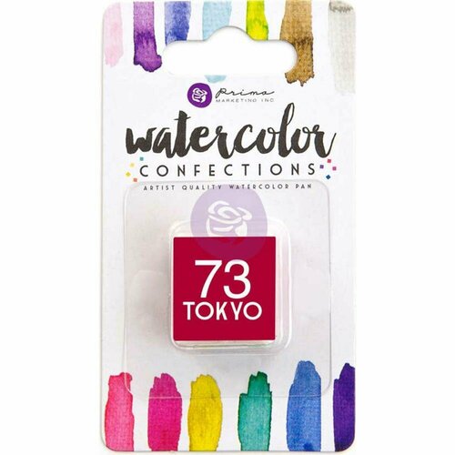 new arrival 72 color transparent solid watercolor portable watercolor pigment for kids drawing watercolor paper supplies Акварель художественная в кювете 2х2 см, Prima Watercolor Confections Watercolor Pan Refill - Цвет 73