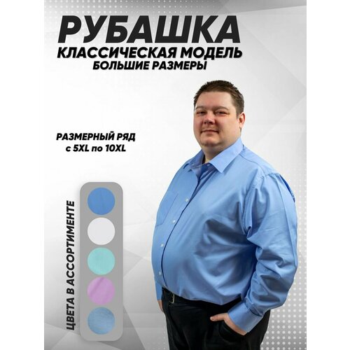 Рубашка Caress, размер 10XL, синий