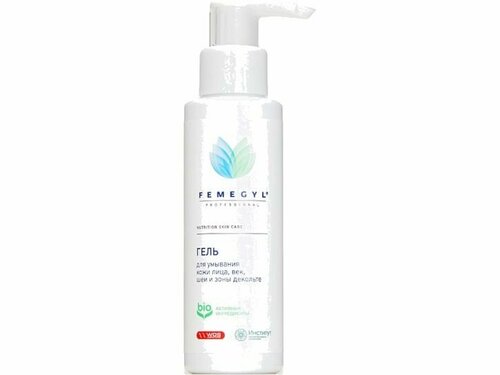 Гель для Умывания кожи лица, век, шеи и зоны декольте FEMEGYL Soothing, cleansing gel for face, eyelids, neck and decollete