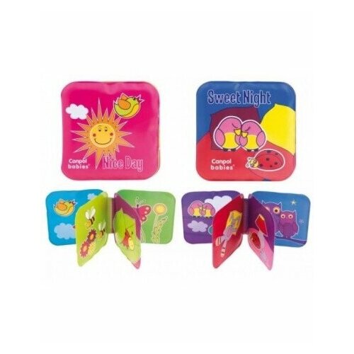 Набор книг c пищалкой для ванны Canpol день и ночь 2 книги 329₽