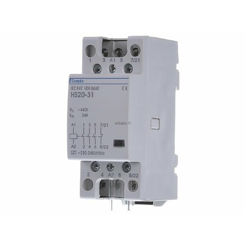 Монтажный контактор 230V AC 3 NO / 1 NC HS 20-31 230V/50HZ – Doepke – 09980424 – 4014712067301