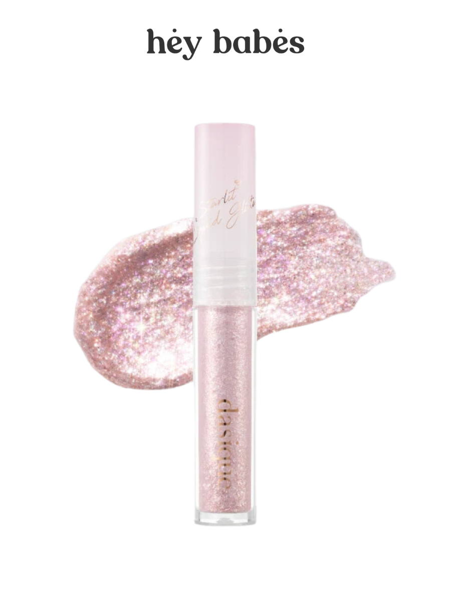 Жидкий глиттер для век в лилово-розовом оттенке Dasique Starlit Jewel Liquid Glitter #08 Love Flake