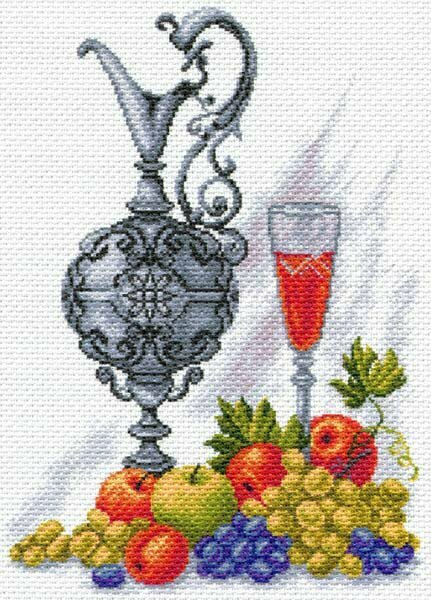 1610 Молодое вино - рисунок на канве (МП) Матренин Посад - фото №1
