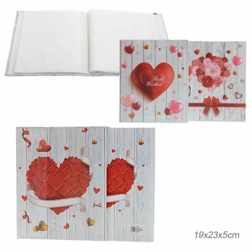 Фотоальбом 80 фото 10х15 Сердце без выбора рисунка 660₽