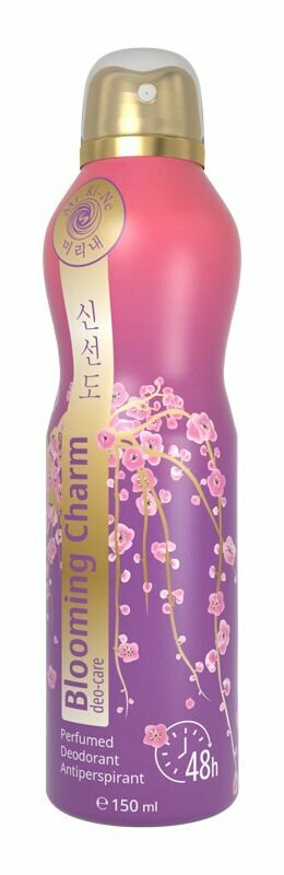 Mi-Ri-Ne Парфюмированный дезодорант-антиперспирант Blooming Charm Жасмин, клубника, малина, 150 мл
