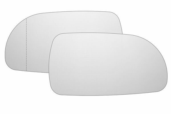 Комплект зеркальных элементов ВАЗ 2108-15 "Каприз (ипрос)" с обогревом, левым асферическим и правым сферическим противоослепляющими отражателями нейтрального тона.