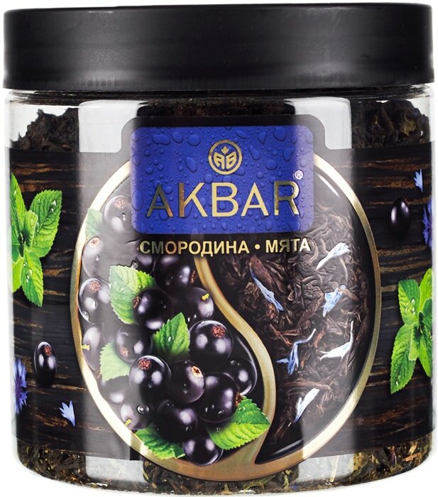 Чай черный Akbar Смородина-Мята 100г
