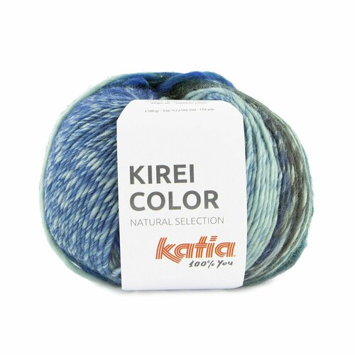 Пряжа для вязания Katia Kirei Color (350 Blue-Green-Orange)