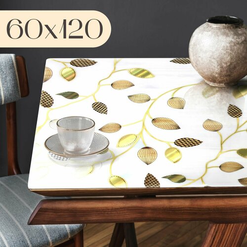 Гибкое стекло на стол 60x120 см