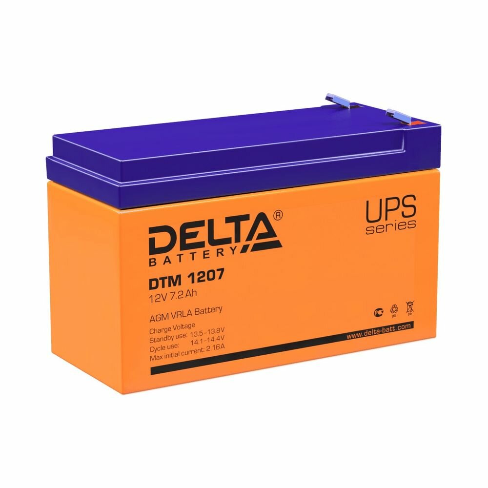 Аккумуляторная батарея Delta DTM 1207 (801219)