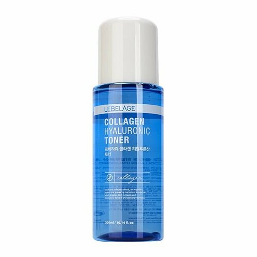 LEBELAGE Тонер для лица Collagen Hyaluronic Toner, увлажняющий, с гиалуроновой кислотой и коллагеном, 300 мл