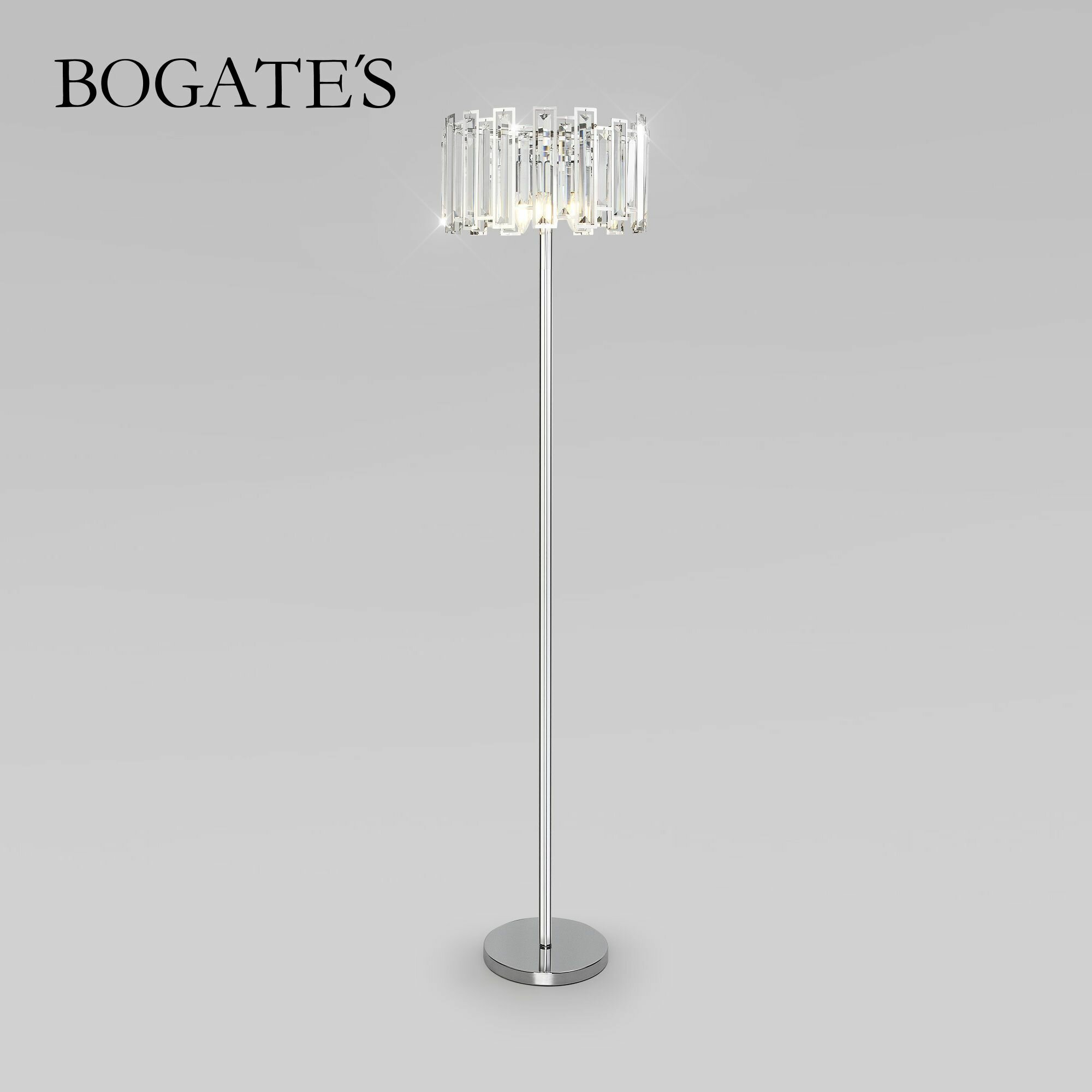 Напольный светильник Bogate's 01149/3 Strotskis хром IP20