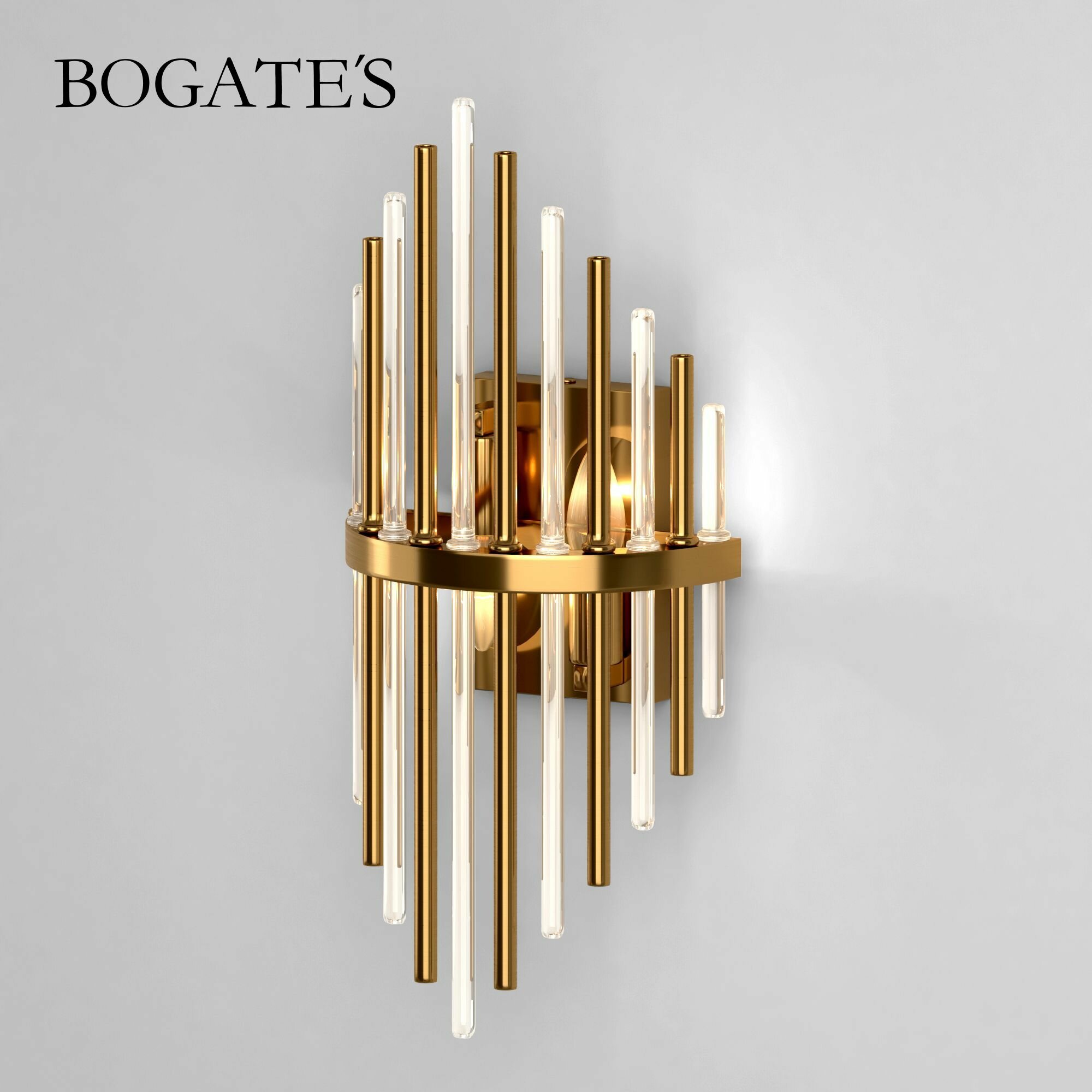 Бра   Настенный светильник Bogate s Allure 356 2  E14  2 60 Вт  цвет латунь