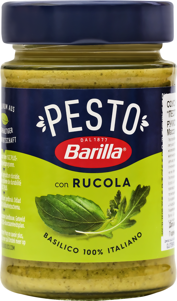 Соус BARILLA Pesto con Basilico e Rucola, с базиликом и руколой, 190г