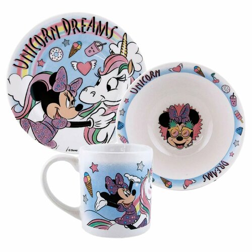 Набор посуды ND PLAY Минни Маус Единорог 3предмета 293870 3207₽