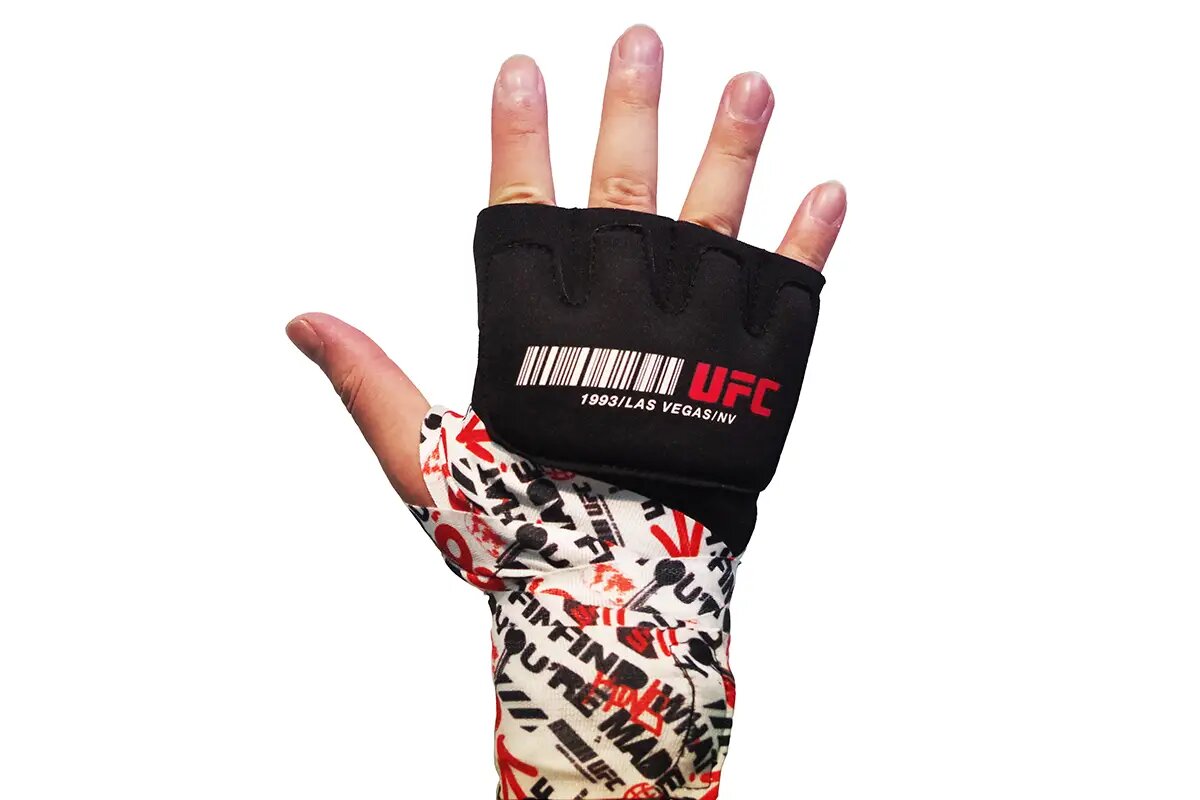 Гелевые бинты UFC Gel Glove Wraps RD/WH, S/M (Гелевые бинты UFC Gel Glove Wraps RD/WH, S/M)