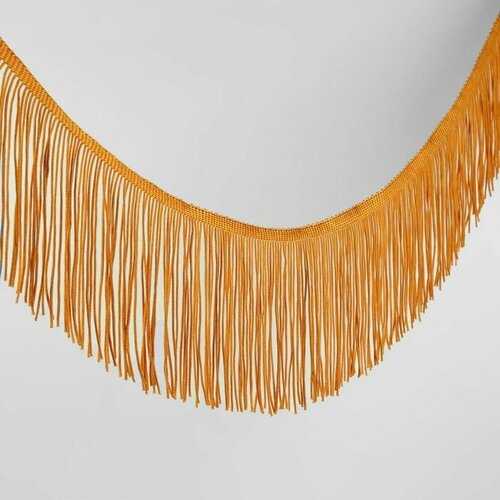 Тесьма декоративная Бахрома 10 см 5 05 м цвет золотисто-бежевый 630₽