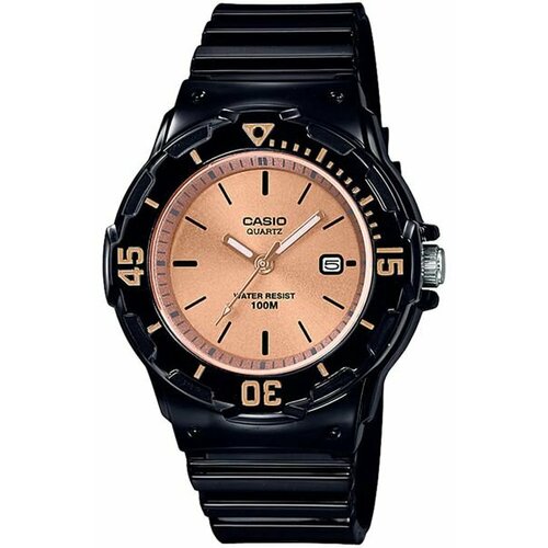 фото Наручные часы casio, золотой, черный, коричневый