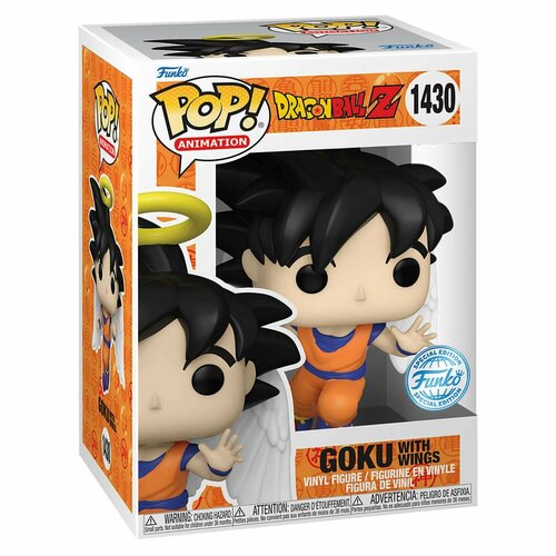 супер коллекционная фигурка dragon ball goku 14 см plexido Фигурка Funko POP! Animation Dragon Ball Z Goku with Wings w/(GW) Chase (Exc) (1430) 71177