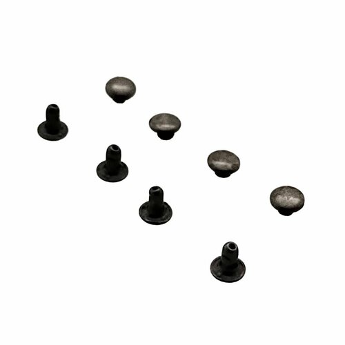 Хольнитены 5х5 мм односторонние стальные черный никель 200 шт 350₽