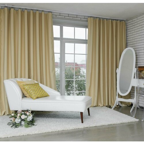 Штора портьерная Этель 145265 см двусторонний блэкаут 2793₽